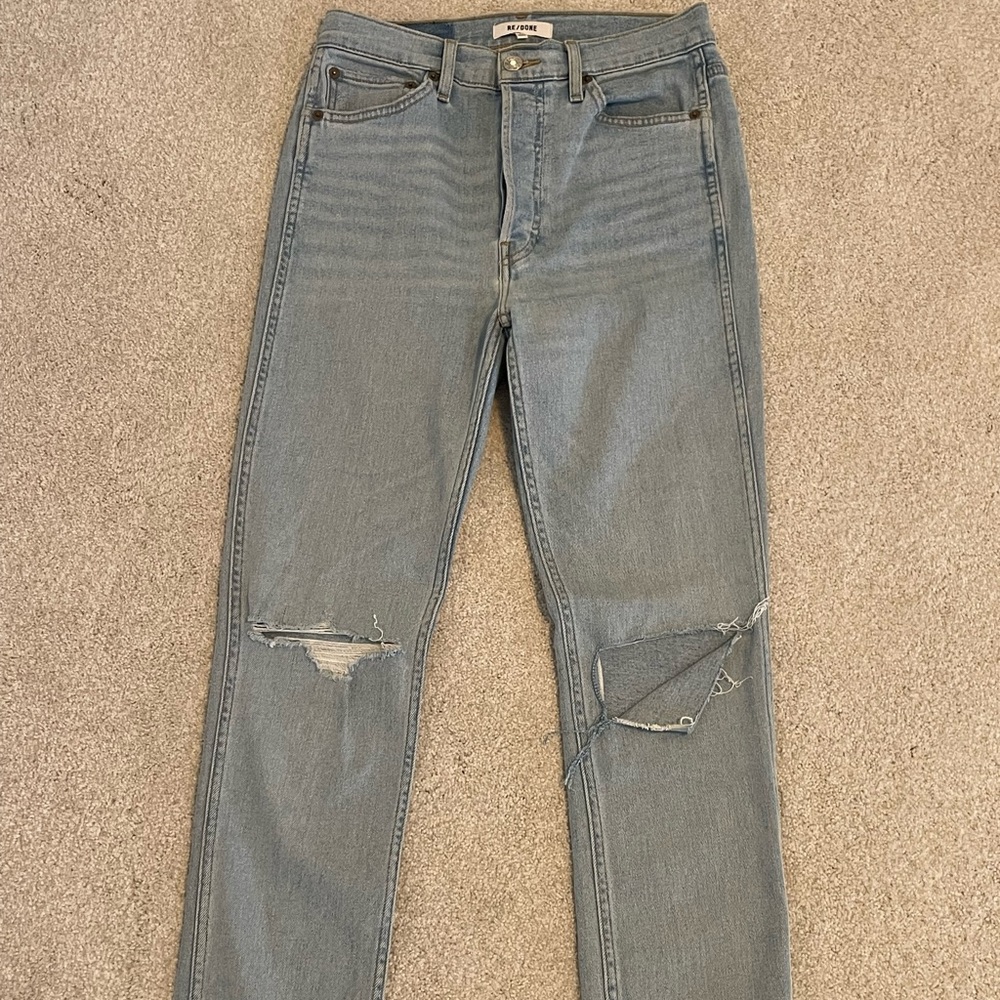 Re/Done 80s Slim Straight Jean